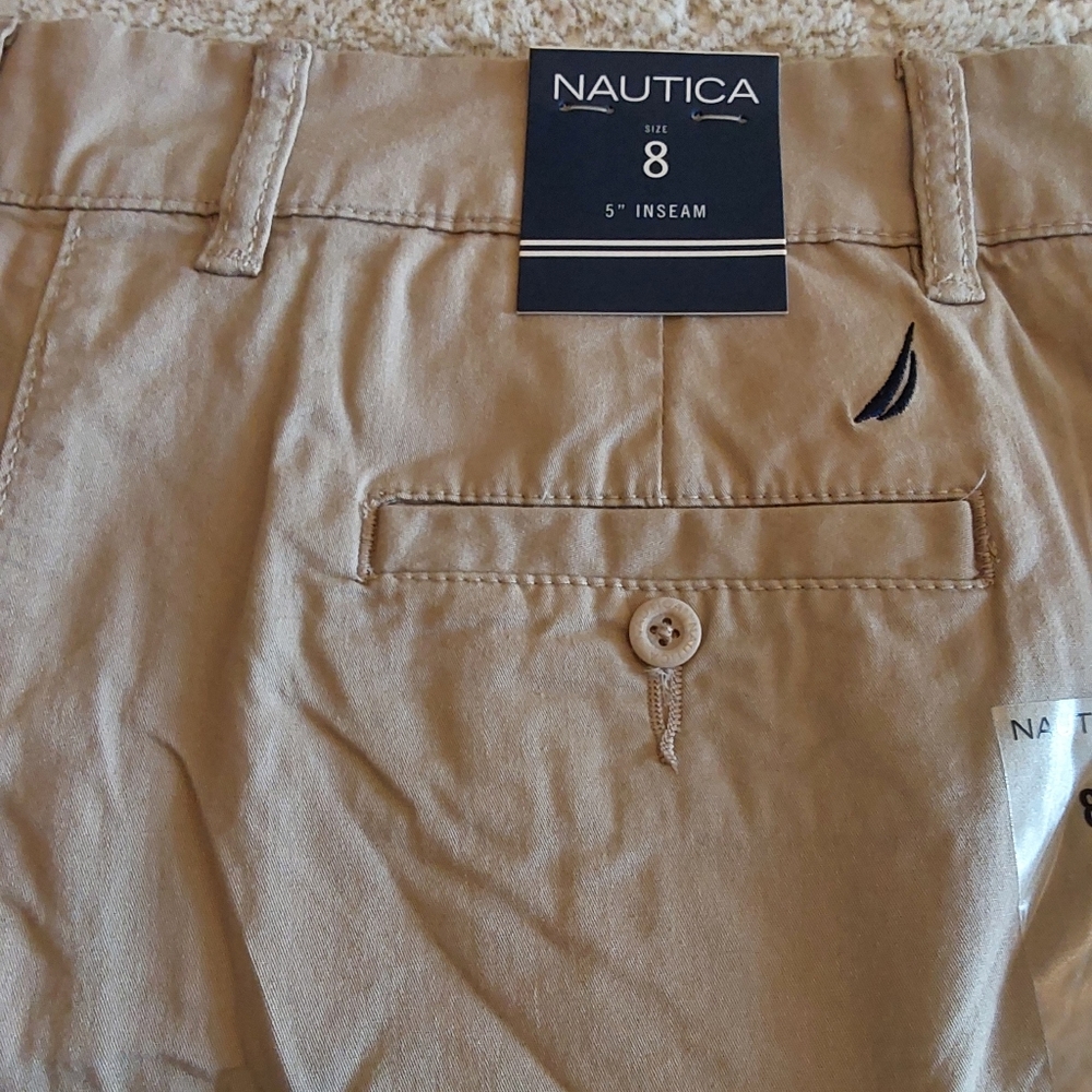 🌺 NWT Nautica Tan Walking Shorts - Picture 5 of 8